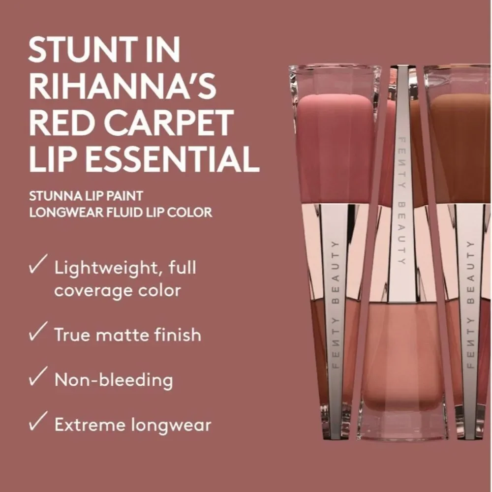 FENTY BEAUTY BY RIHANNA Stunna Lip Paint Longwear Fluid Lip Color Color: Unveil
